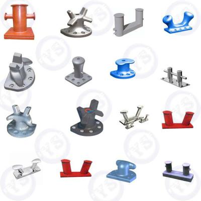 China Marine Mooring Ship Boat Dock Deck Cast Steel Bollard /Steel Double / Single Bollard for sale