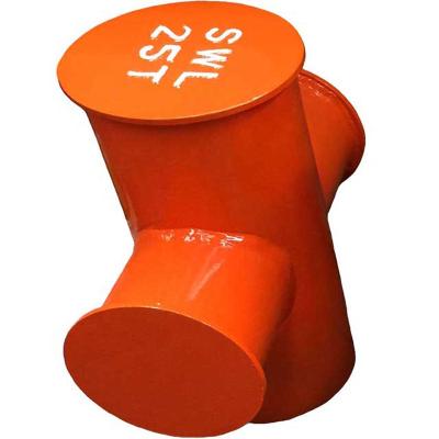 China Single Bollard 25T Marine Cruciform Deck Boat Bitt Bollard for sale