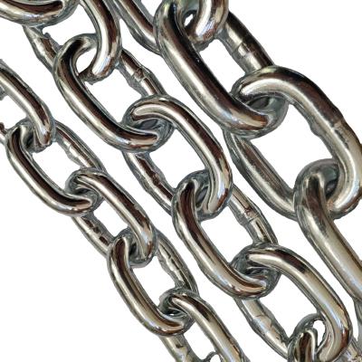 China Galvanized Lashing Chain Welding Link Chain 3MM 4MM 5MM 6MM 8MM 10MM DIN5685A Short Smooth 12MM for sale