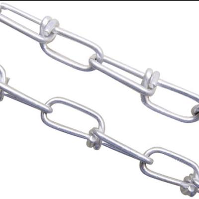 China Decorative One Piece Galvanized Din5686 Knotted Link Chain for sale