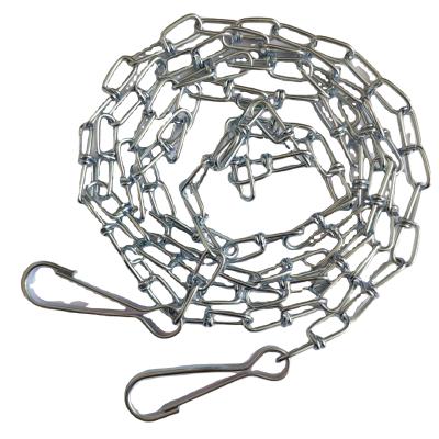 China Drag Chain 1.5MM DIN5686 Knotted Galvanized Pet Chain for sale