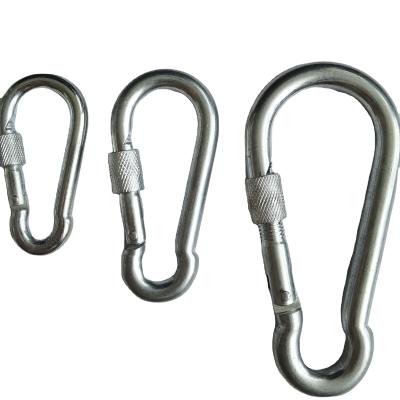 China Galvanized Fasteners 4MM 5MM 6MM 7MM 8MM 9MM 10MM 11MM 12MM Snap Hook Carabiner Hook 13MM DIN5299D for sale