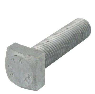 China Support OEM Carbon Steel Stainless Steel Square Thread M6 M4 Bolt Flat Square Bolt for sale