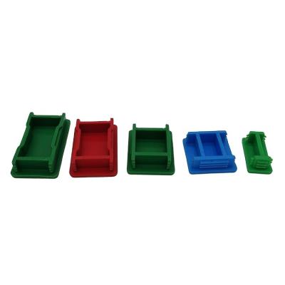 China Home Custom Square Rectangular Plastic Steel Cap Steel Cap Receptacles Tube Round Pipe End Cap Plastic End Cover for sale