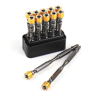 China ACETATE Anti-Slip Magnetic Ring Screwdriver PH2 Strong Magnetic Cross Electric Screwdriver 1/4 Inch Powerful Cross Bit Bit for sale