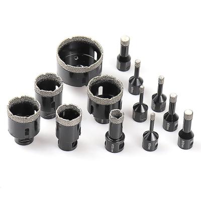 China M14 Metal Drilling Angle Grinder Dry Cutter 5mm-130mm Diamond Drill Bit Brazed Diamond Core Drill for sale