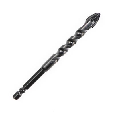 China Masonry Hex Shank Carbide Cross Tip Drilling Customized Glass Drill Bit For Glass/Tile/Wall Drill for sale