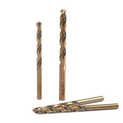 China DIN338 Metal Drilling Fully Ground M35 Co5% Metal Cobalt Straight Shank Twist Drill Bit For Stainless Steel Drilling for sale