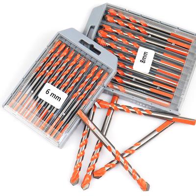 China Masonry Drillng 3-12mm Triangle Drillng 3-12mm Multifunctional Concrete Diamond Drill Set Ceramic Tile Wood Glass Drill Bits for sale