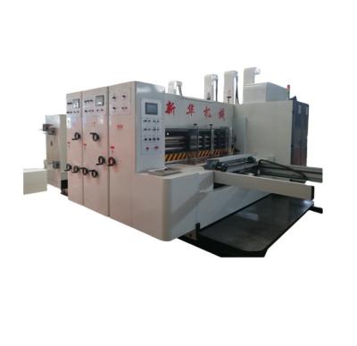 China Hotels Automatic Flexo Corrugated Cardboard Box Maker Printer Slotter Die-Cutter Board Machine for sale