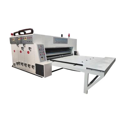 China Corrugated Die-Cutter Semi-automatic Corrugated Slotter Slotter Machine Two Color Printer Box Making Machine Corrugated Cardboard Press Cartoner for sale