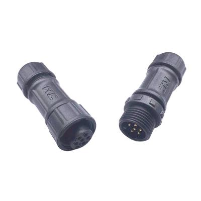 China Outdoor Lighting Design Ip68 M12 8pin High Quality Male Female Waterproof Connector for sale