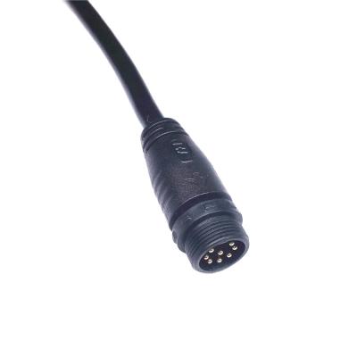 China Outdoor M16 outdoor lighting ip65 ip67 2 3 4 5 terminal wire male to female PVC cable wire waterproof connector for sale