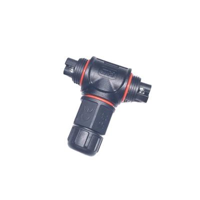 China Outdoor Type 3 Lighting M21 T 3 Way 2 4 Pin Waterproof Electrical Connectors IP68 For Lighting Solutions for sale