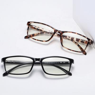 China Optical Frames For Myopia Fashion Unique Square Shape Anti Bluelight Eyeglasses TR Optical Frames for sale