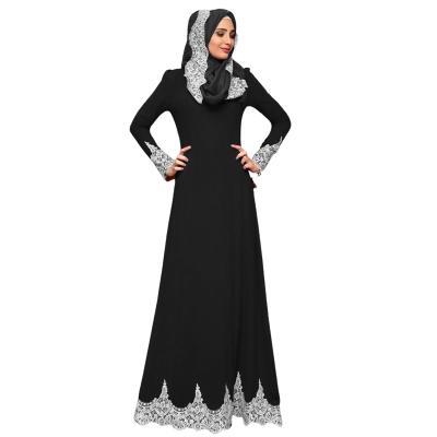 China Daily Hot Selling New Plus Size Fashion Muslim Abaya Dress Elegant Slim Long Sleeve Long Dress for sale