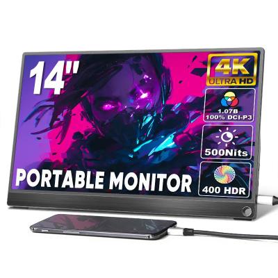 China Leichtgewicht 14 Zoll 4K Playstation Portable Display Gaming Monitor Bildschirm USB C zu verkaufen