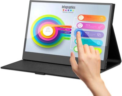 China Reisen USB C Zweiter Touchscreen 13,3 Zoll tragbarer Monitor für Laptop Mini PC zu verkaufen