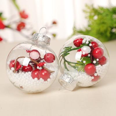 China Clear And Food Grade High Transparent Food Grade Decoration Spheres Christmas Balls for sale