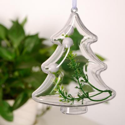 China Clear and Food Grade Manufacturers Store Food Grade Clear Plastic Mini Decoration Christmas Tree Box for sale