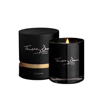 China Handmade Candle Ship With Lid Box Eco Candle Box Custom Wholesale Matt Black Packaging Luxury Candle Boxes for sale