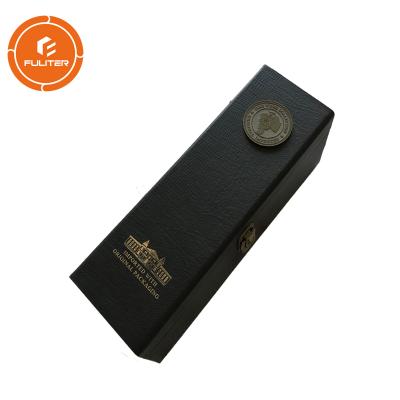 China China In Stock PU Luxury Leather Wine Packaging Gift Box With Wine Tools Accessories for sale