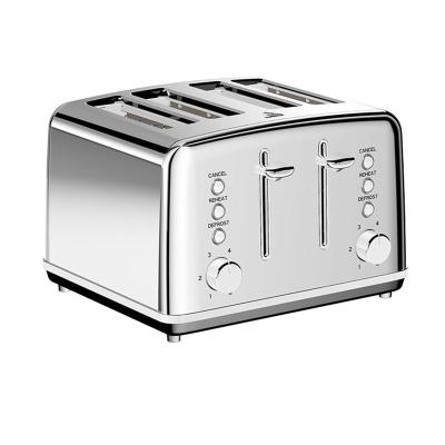 China COLLITY Heating Electric Mechanical Timer Logo Flast 4 Slice Toaster Custom Maker For Breakfast for sale