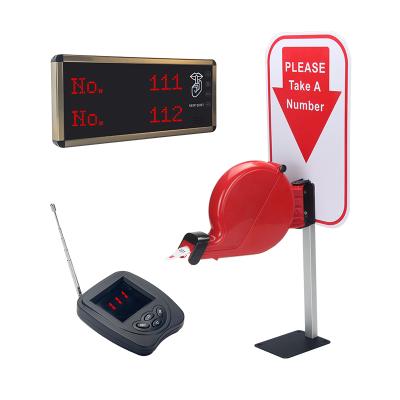 China Restaurant Radio Number Waiting Calling Display Screen With Keypad Service Counter Queue Management System for sale