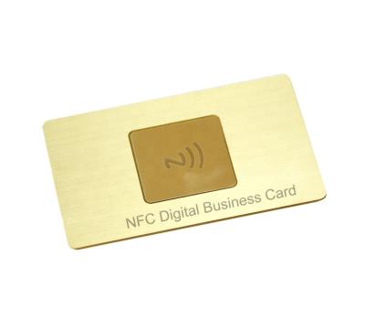 China Customized high quality digital waterproof/waterproof nfc business card 13.56mhz metal nfc smart card for sale