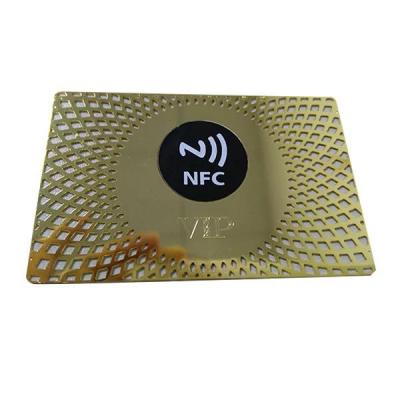 China IC Smart RFID Identification Chip NFC Metal Waterproof/Waterproof Contactless Business Card for sale