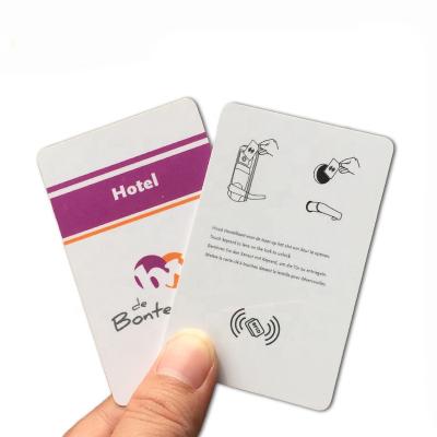 China / Waterproof 13.56mhz waterproof rfid hotel key card free sample customized rfid cards for hotels for sale