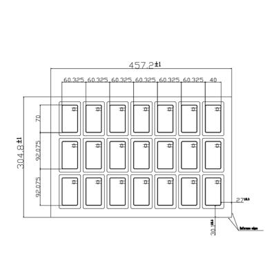 China Factory Supply Waterproof/Waterproof A4 Sheets 3*7/4*4/5*5 Layout 13.56mhz Nfc Chip PVC Rfid Card Inlay Sheet Contactless Prelam Inlay for sale