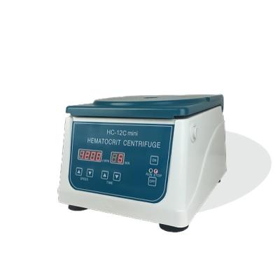 China HLM HC-12C-mini Heamatocrit Centrifuge Laboratory Medical High Speed ​​Centrifuge 12000rpm With Drive Speed ​​Can Be Adjusted 260x300x205mm for sale