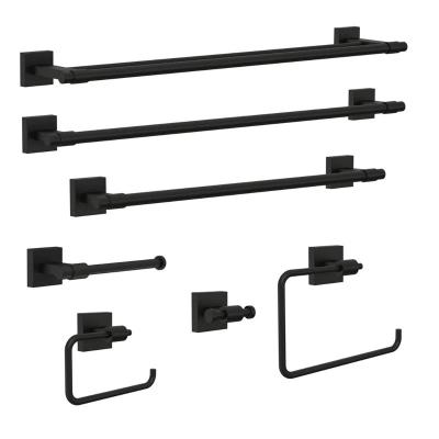 China Viable Wall Mounted Set Accessories Kit Towel Bar, Toilet Paper Holder, Robe Towel Hooks Bathroom Hardware Bathroom Set for sale