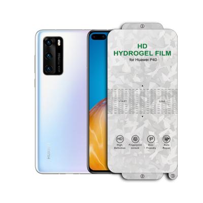 China For Huawei P40 Hydrogel Film Screen Protector Compatible with Huawei P40 TPU Soft Protective Film for sale