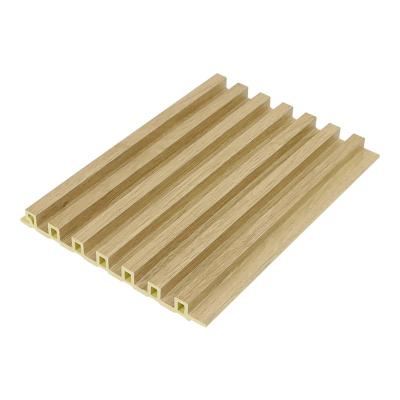 China Eco - Friendly Bamboo Fiber Composite Cladding Board PVC Laminated Waterproof Grooved Wall Panel Great Wall for sale