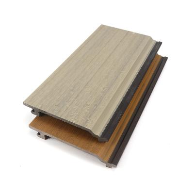 China Eco-friendly waterproof external wooden wpc wall panel weather resistance plastic anti-UV wall cladding coextruded for sale