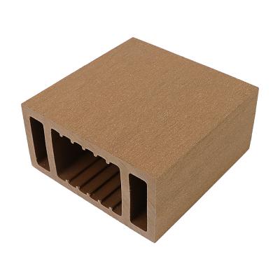 China Eco - Friendly Decorative Exterior Timber Composite Tube Wood Wpc Waterproof UV Resistance for sale