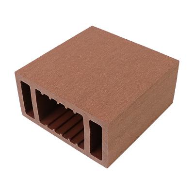 China Cheap eco-friendly weather proof easy to install square hollow timber tube wpc exterior wall/ceiling/partition/roof decoration for sale