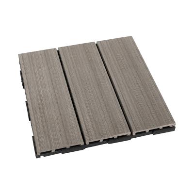 China eco-friendly outdoor diy wpc waterproof uv resistance outdoor decking flooring interlocking for sale