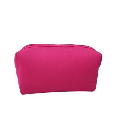 China Factory Supplier Shockproof OEM ODM Material Diving Material Female Make Up Storage Bag Travel Women Custom Neoprene Cosmetic Bag for sale