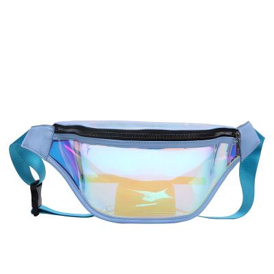 China High Quality Water Proof Fashion Laser Women Waist Pack Pu Belt Fanny Pack Pu Belt Waist Bag Waist Bag for sale