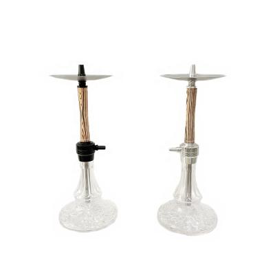 China Wholesale new design shisha hookah custom made high quality wood glass hookah sheesha hookah easy smoking easy smoking set for sale