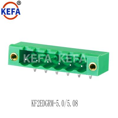 China PCB Male Terminal Pin In 45 Degree KEFA Brand KF2EDGRM-5.0/5.08 KF2EDGRM-5.0/5.08 for sale