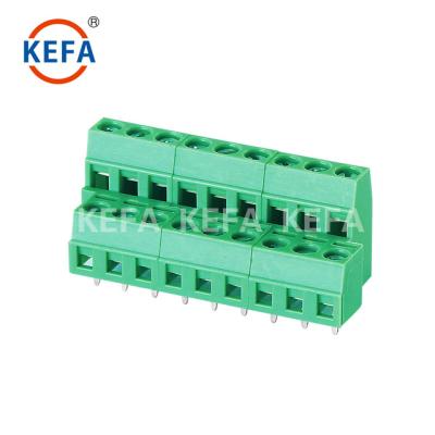 China Terminal block in row 2 with flange KF127A-5.0/5.08 for sale