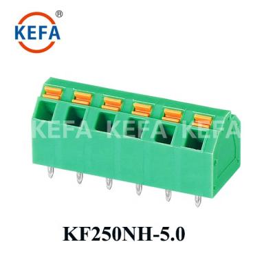 China Spring Terminal Block With 300V 8A Pitch 5.0mm For PCB Board KF250NH-5.0 KF250NH-5.0 for sale