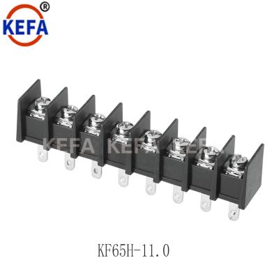 China 600V 30A 11.0mm Plug Wire Connector 2p PCB Barrier Terminal Blocks Pitch Strip Barrier KF65H-11.0 KF65H-11.0 for sale