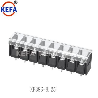 China PCB Barrier Terminal Block With 20A Cover Terminal Strip For Electrical Power Outlet KF38S-8.25 KF38S-8.25 for sale