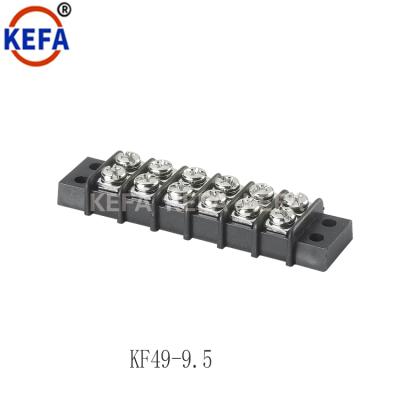 China 300V 20A PCB Barrier Block Terminal Blocks Screw Strip Neutral Terminal Connector KF49 KF49-9.5 for sale