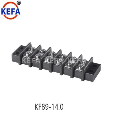 China PCB Barrier Terminal Block Non-Pin 14mm Pitch Neutral Terminal Connector KF89-14.0 KF89-14.0 for sale